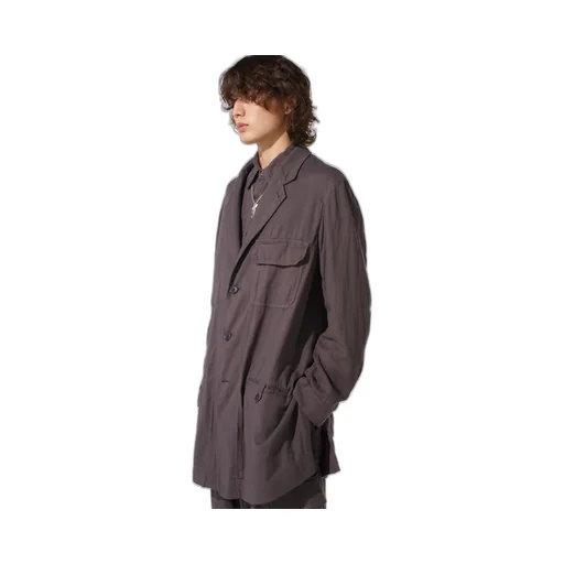 Double Gauze Long Work Jacket