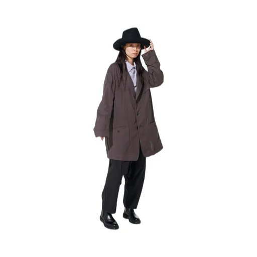 Double Gauze Long Work Jacket