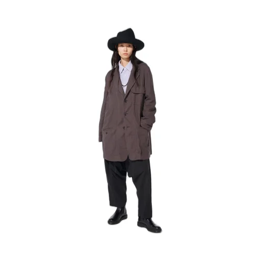 Double Gauze Long Work Jacket