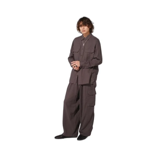 Double Gauze Single Cargo Pocket Pants