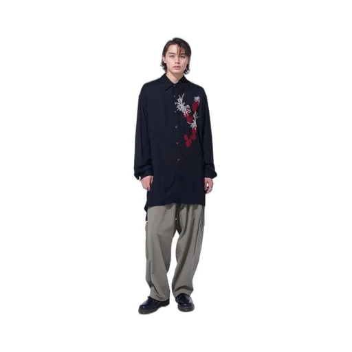 Brushed Washer Finish Broad Cargo Pants