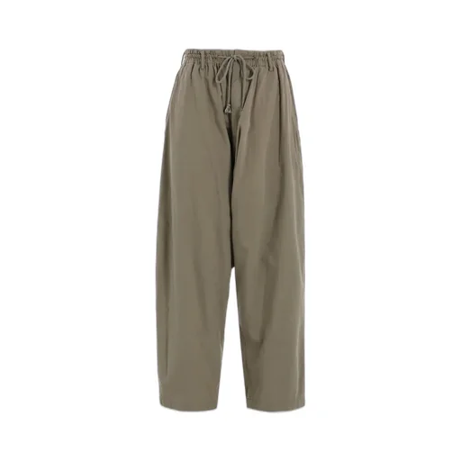 Brushed Washer Finish Broad Sarouel Pants