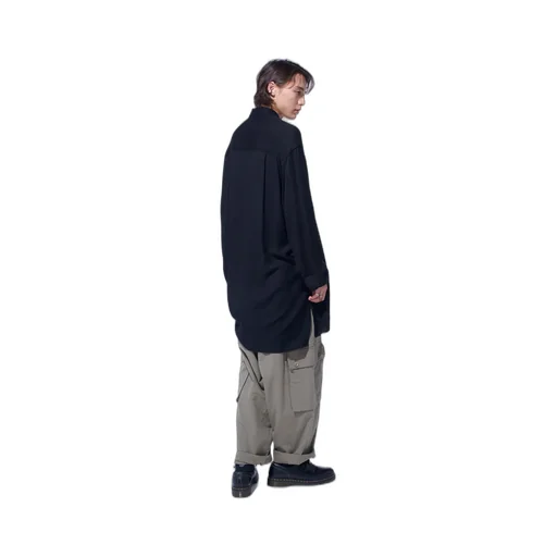 Brushed Washer Finish Broad Cargo Pants