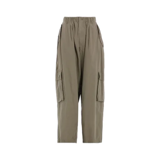 Brushed Washer Finish Broad Cargo Pants