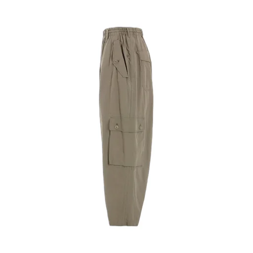 Brushed Washer Finish Broad Cargo Pants
