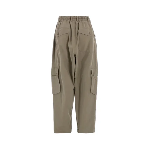 Brushed Washer Finish Broad Cargo Pants