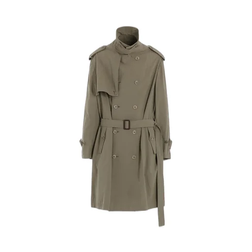 Brushed Washer Finish Broad Trench Coat