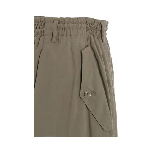 Brushed Washer Finish Broad Cargo Pants