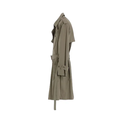 Brushed Washer Finish Broad Trench Coat