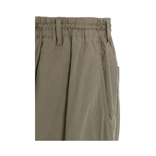 Brushed Washer Finish Broad Sarouel Pants