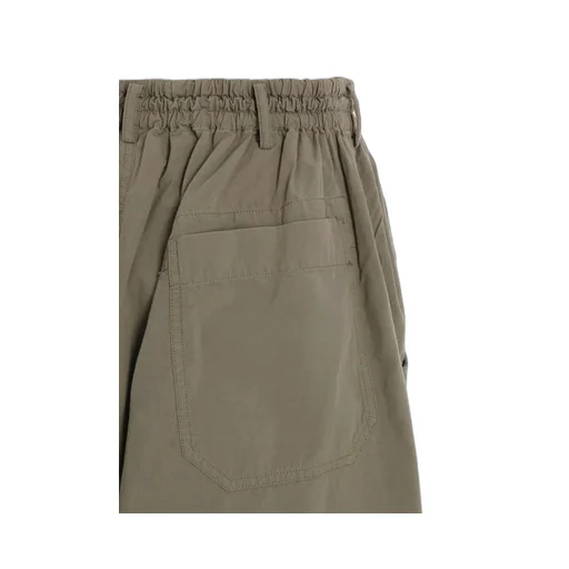 Brushed Washer Finish Broad Sarouel Pants