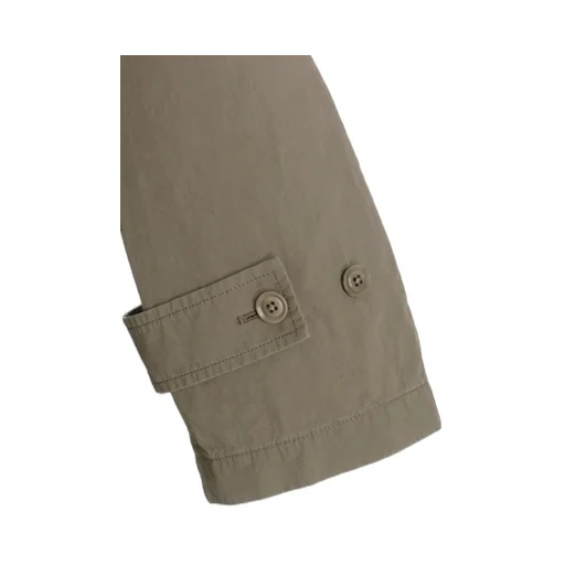 Brushed Washer Finish Broad Trench Coat