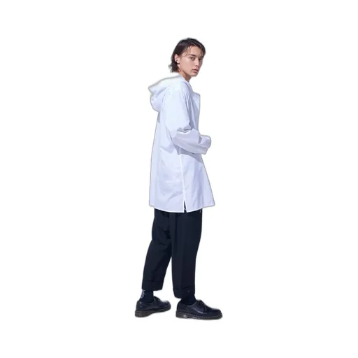Cotton Broad Hooded Shirt