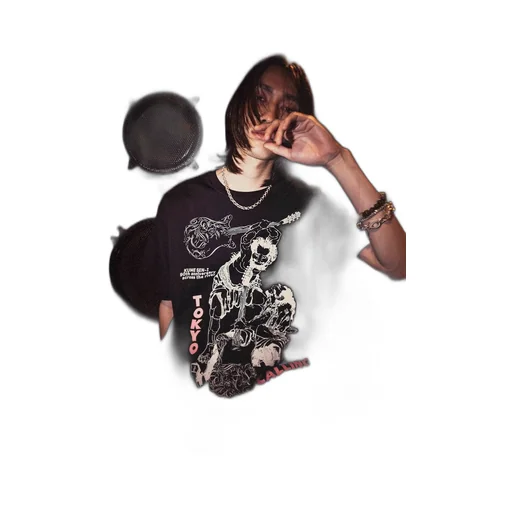【Kume 90Th Anniversary Across The River】Hokusai × Love Guitar Tokyo Calling T-Shirt