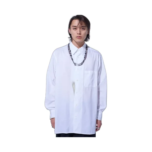 Cotton Broad Loose-Fit Regular Collar Shirt