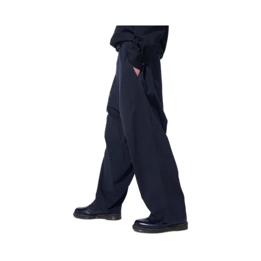 Brushed Washer Finish Broad 5Pocket Wide Pants