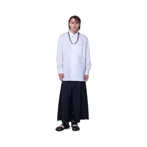 Cotton Broad Loose-Fit Regular Collar Shirt