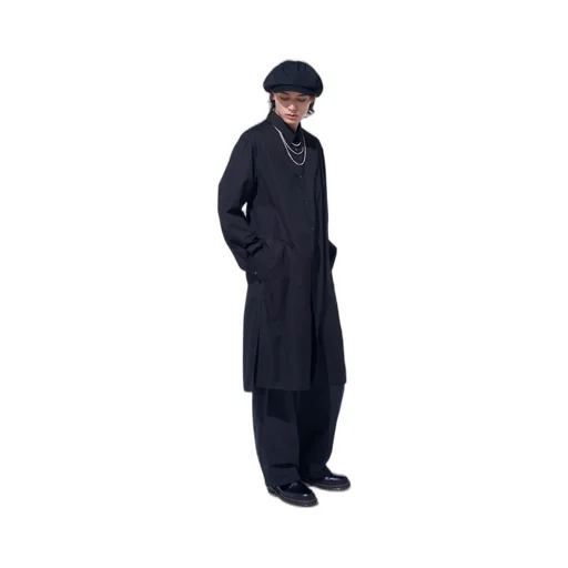 Brushed Washer Finish Broad 5Pocket Wide Pants