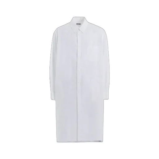 Cotton Broad Regular Collar Long Shirt