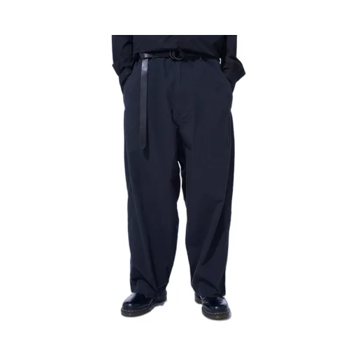 Brushed Washer Finish Broad 5Pocket Wide Pants