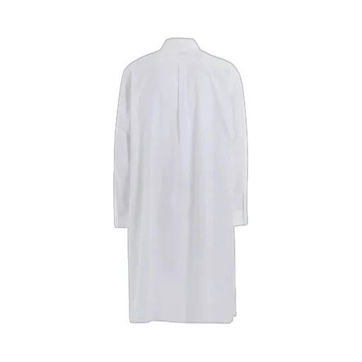 Cotton Broad Regular Collar Long Shirt