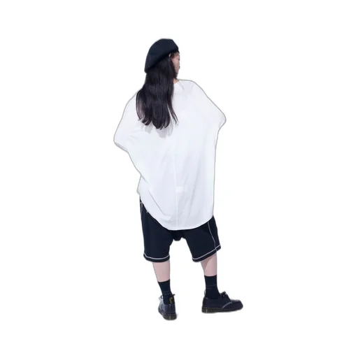 Soft Jersey Back Center Stitch Oversized Raglan Sleeve T-Shirt