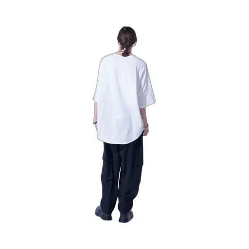 Soft Jersey Back Center Stitch Oversized Raglan Sleeve T-Shirt