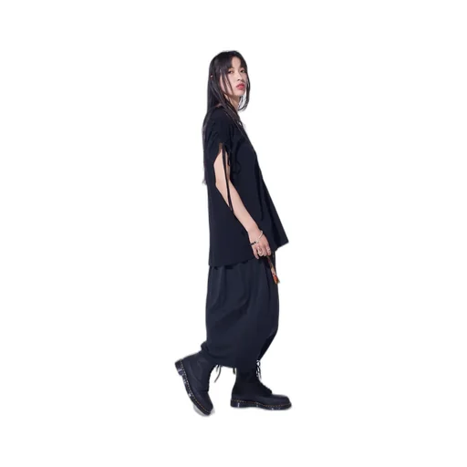 Pe/Smooth Jersey Waist-String Gathered Skirt With Tyrolean Tapes
