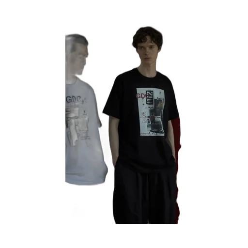 -S’Yte × Gdc Collaborate Collection- Collage Art Graphic T-Shirt -Fluctuatingly 01-