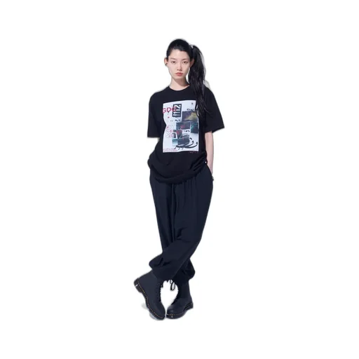 -S’Yte × Gdc Collaborate Collection- Collage Art Graphic T-Shirt -Fluctuatingly 01-
