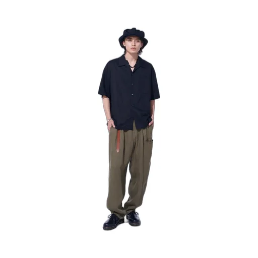 -S’Yte × Gdc Collaborate Collection- Embroidery Open Collar Shirt