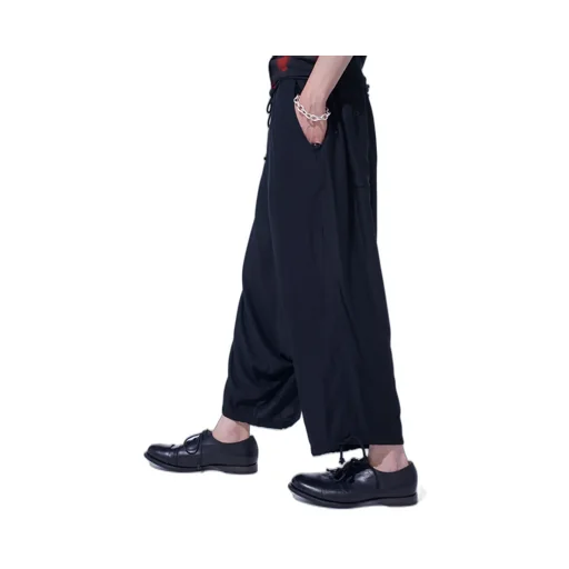 Rayon Twill Balloon Sarouel Pants