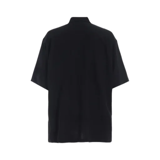 Rayon Twill Oversized Short-Sleeve Shirt