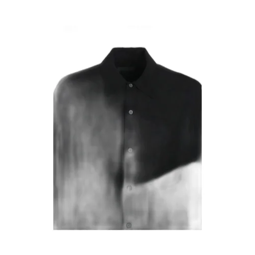 Viscose Twill Cut-Off Oversized Regular Collar Shirt