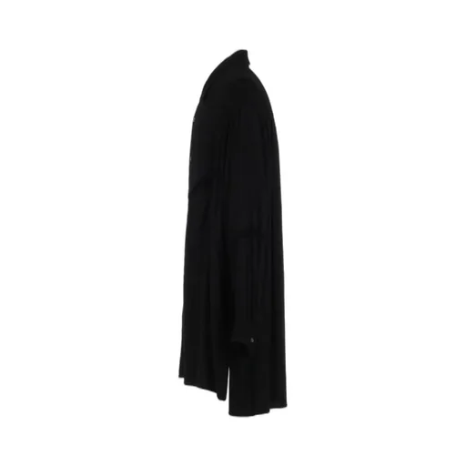 Viscose Twill Cut-Off Oversized Regular Collar Shirt
