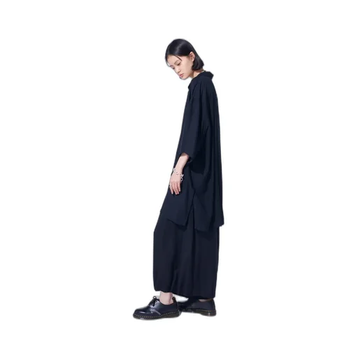 Rayon Twill Culotte Pants