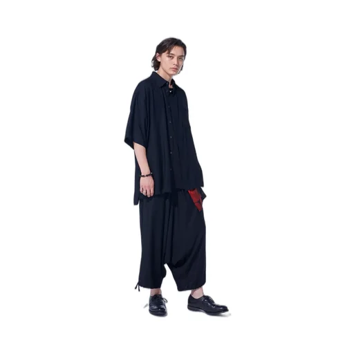 Rayon Twill Balloon Sarouel Pants