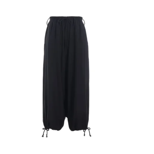 Rayon Twill Balloon Sarouel Pants