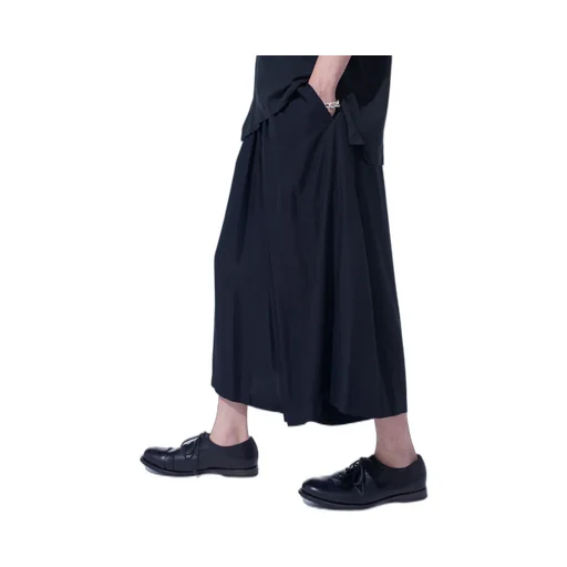 Rayon Twill Culotte Pants