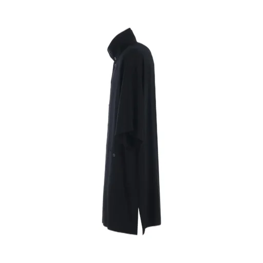 Rayon Twill Oversized Stand Collar Shirt