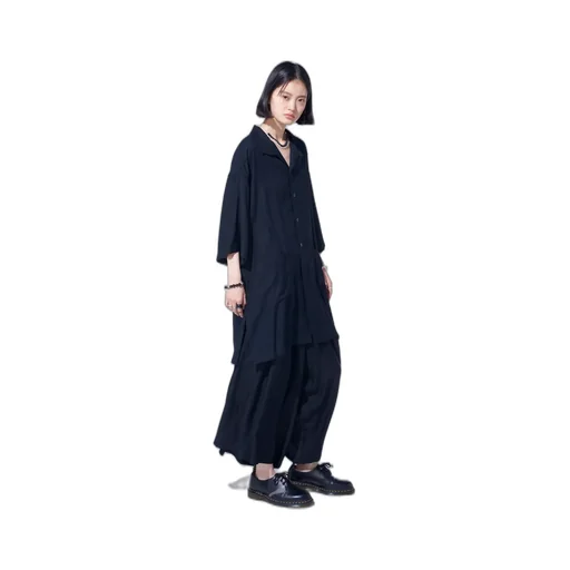 Rayon Twill Culotte Pants