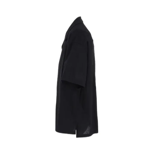 Baroque Embroidery Open-Collar Shirt