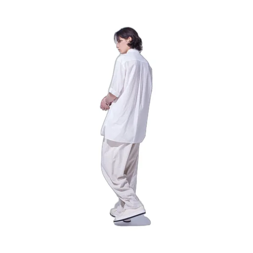 Cotton Silk Loan Short-Sleeve Stall Shirt