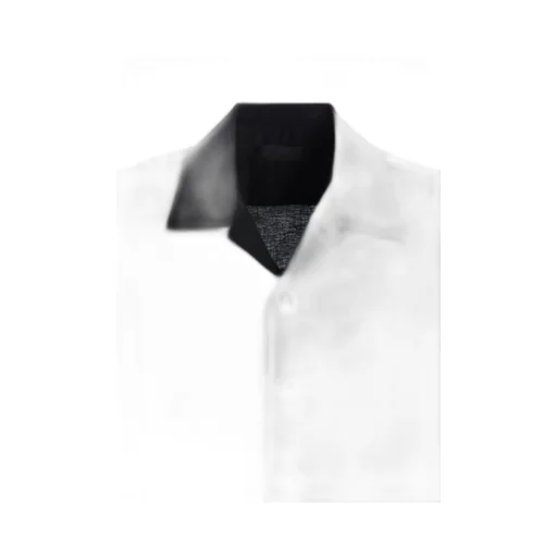Baroque Embroidery Open-Collar Shirt