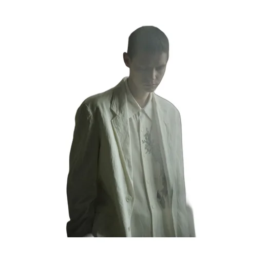 Viscose Twill Chrysanthemum Embroidery Oversized Shirt