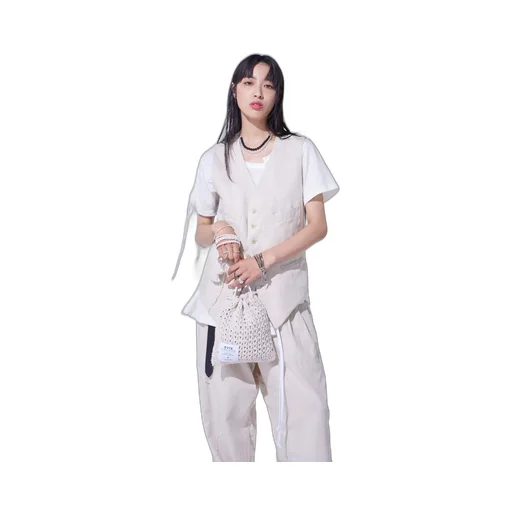 Knitted Drawstring Mini Bag