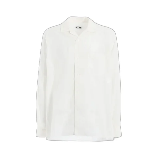 Cotton Silk Loan Loose-Fit Open Collar Shirt
