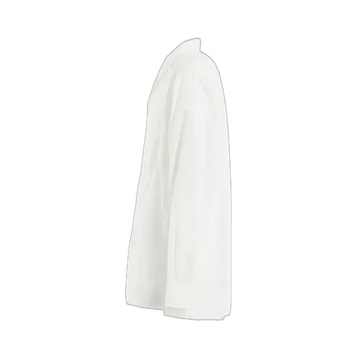 Cotton Silk Loan Loose-Fit Open Collar Shirt