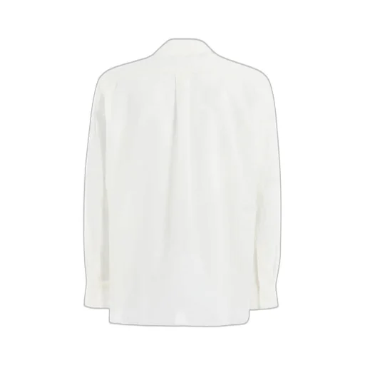 Cotton Silk Loan Loose-Fit Open Collar Shirt
