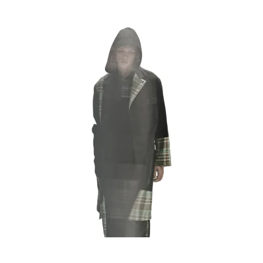 Madras Check Pigment Print Coat
